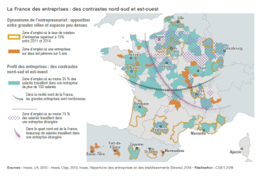 2016 - Rapport - La France des entreprises : des contrastes nord-sud et est-ouest